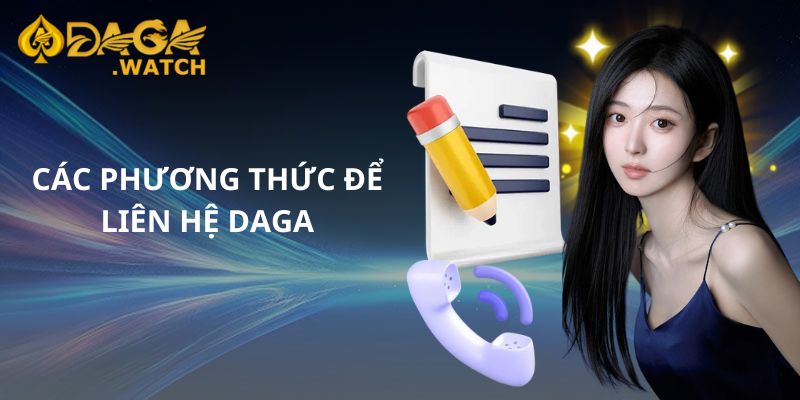 Các phương thức để liên hệ DAGA